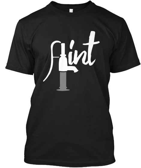 Flint Crowdripple Black T-Shirt Front