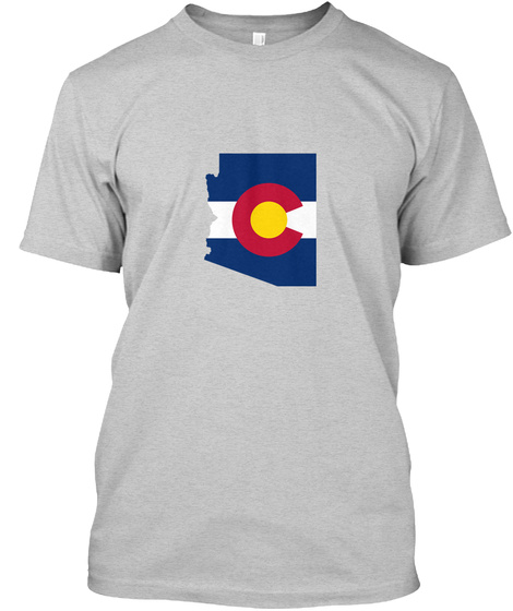  Coloradan Arizona Away From Home Light Steel T-Shirt Front