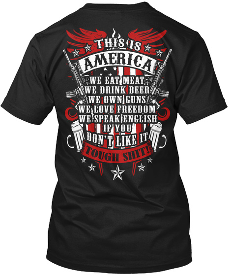 This Is America Black T-Shirt Back