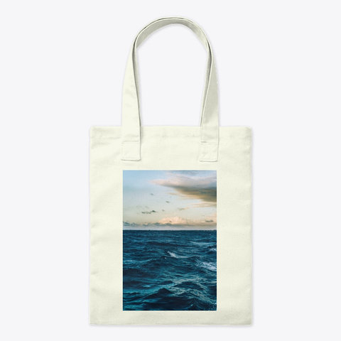 Ocean Waves Photography Natural T-Shirt Front