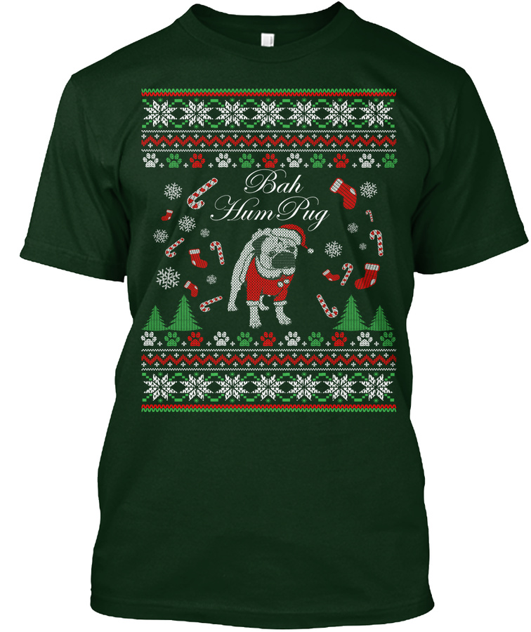 Pug Ugly Christmas Sweater Unisex Tshirt