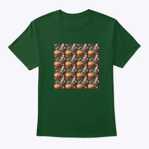Sheriff Winnie And The Pumpkin  Deep Forest T-Shirt Front