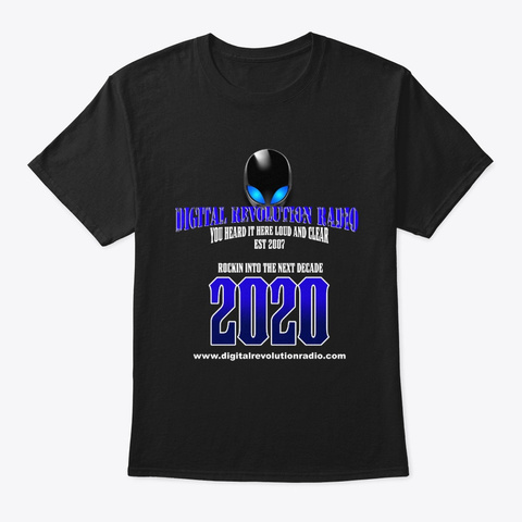 Digital Revolution Radio 2020 Shirt Black Camiseta Front