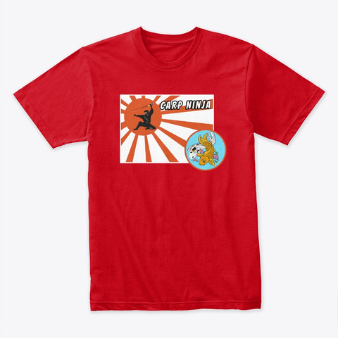 Carp Ninja Red T-Shirt Front