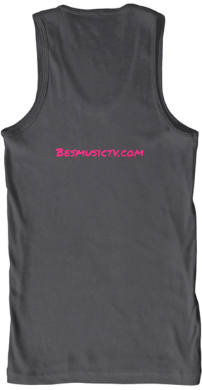 Besmusictv.Com Charcoal T-Shirt Back