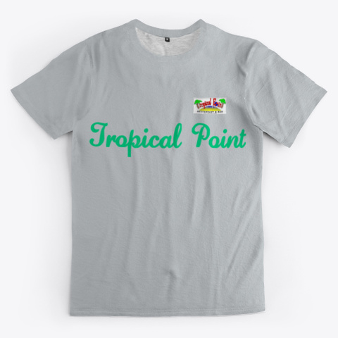 Tropical Point Merch Light Grey T-Shirt Front