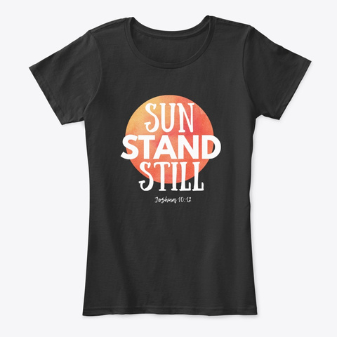 Sun Stand Still T Shirts | Apparel Black T-Shirt Front