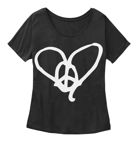 Peace, Love, Kelci Ever After Black T-Shirt Front