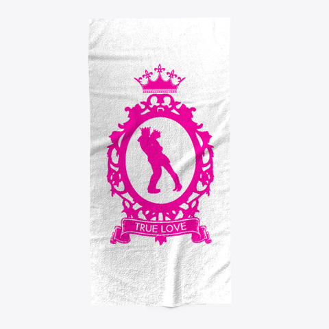 True Love King And Queen   Pink Standard Camiseta Front