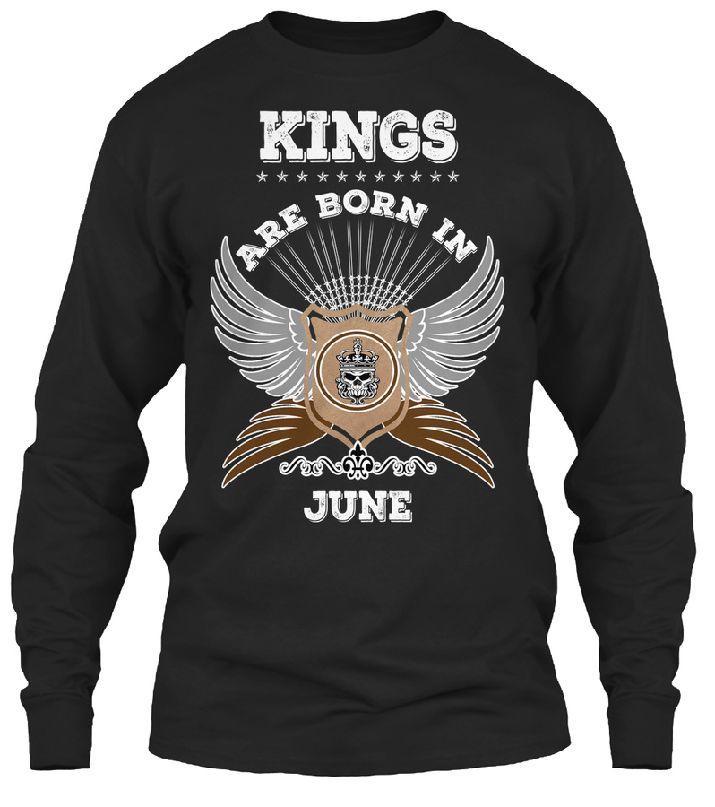 REAL KINGS ARE BORN IN JUNE Unisex Tshirt
