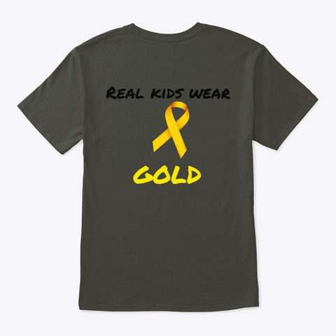 Real Kids Wear Gold Smoke Gray T-Shirt Back