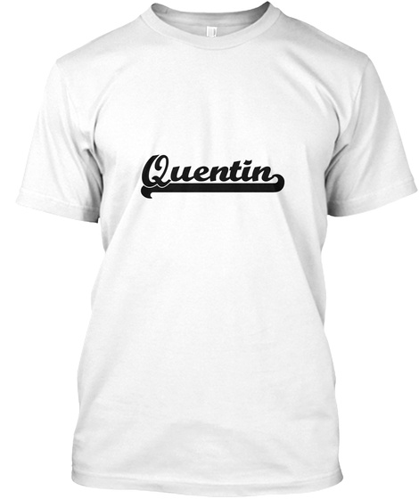 Quentin White T-Shirt Front