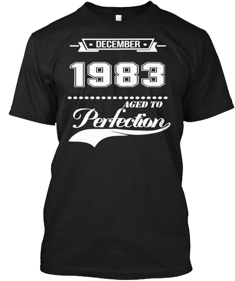 December 1983 Black T-Shirt Front