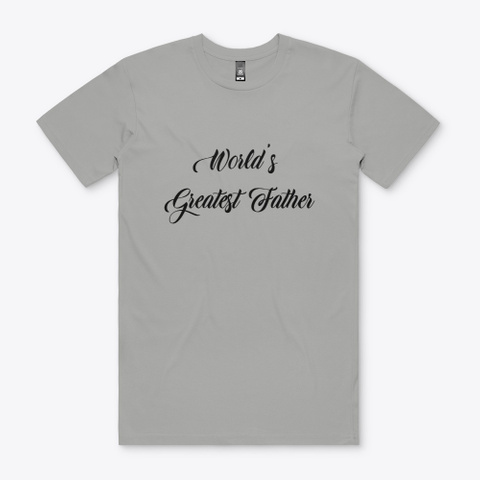 World's Greatest Father Athletic Heather T-Shirt Front