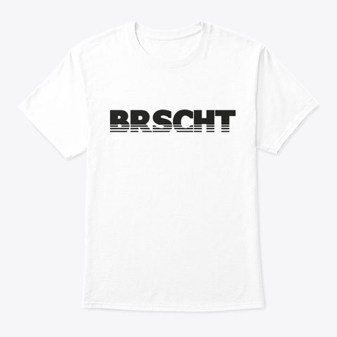 Brscht Fading Zwart White T-Shirt Front