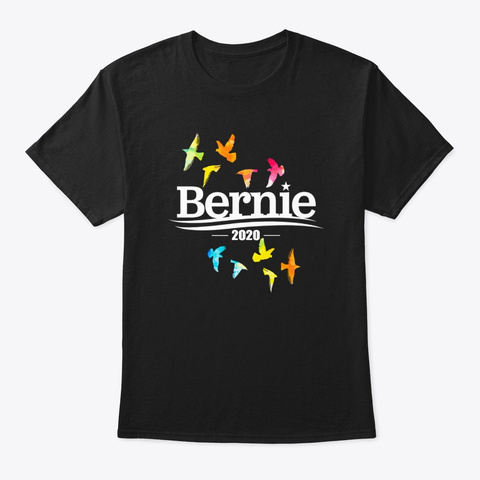 Bernie Sanders 2020 Vintage Gifts Black T-Shirt Front