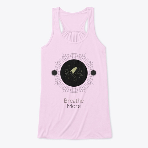 Breathe More Soft Pink Kaos Front