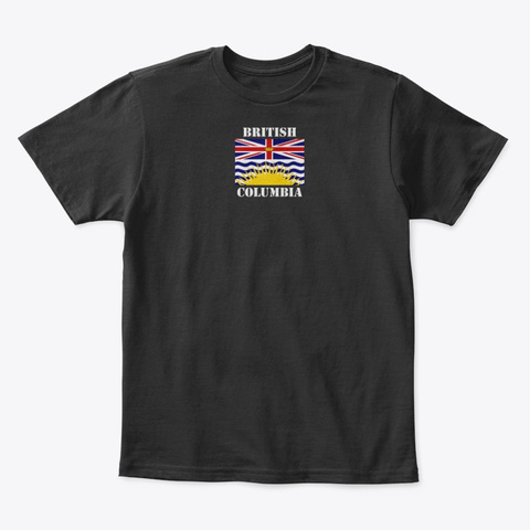 British Columbia Novelty B.C. Day Black T-Shirt Front