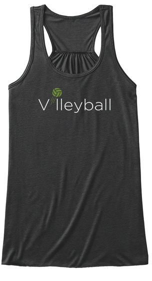 Volleyball Dark Grey Heather T-Shirt Front