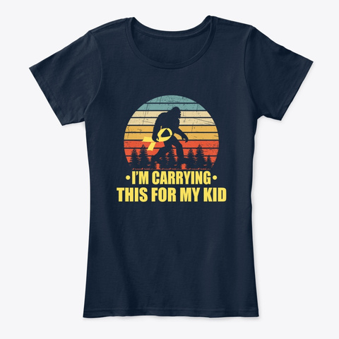 Awareness Childhood Cancer For My Kid New Navy T-Shirt Front