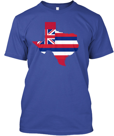 Hawaiian Texan   Limited Edition Deep Royal T-Shirt Front