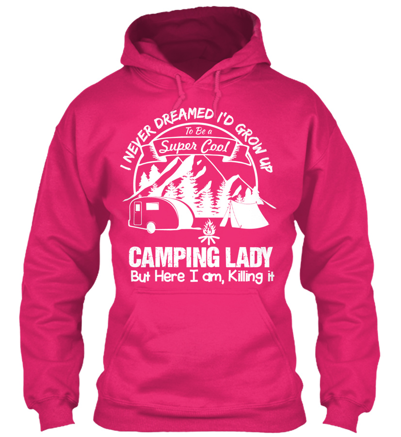 Cool Camping Lady Unisex Tshirt