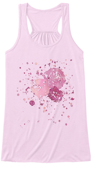 Watercolor Roses and Paint Splatter Unisex Tshirt