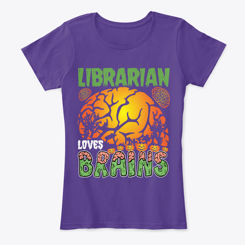 Librarian Teachers T Shirts Sayings Purple T-Shirt Front