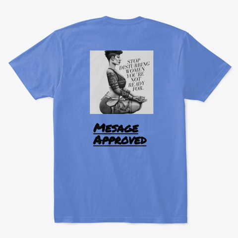 Message Approved Pt2 Heathered Royal  T-Shirt Back
