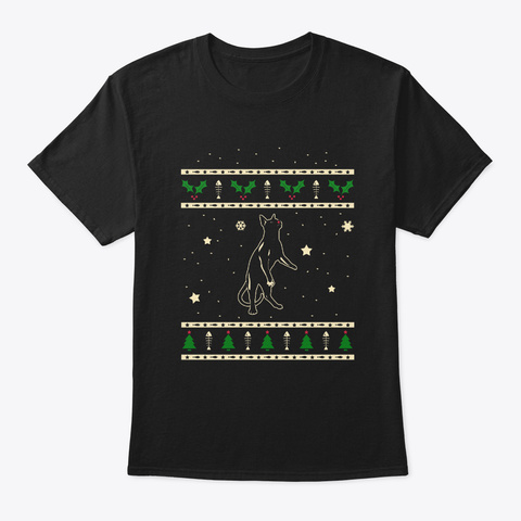 Christmas Havana Brown Gift Black T-Shirt Front