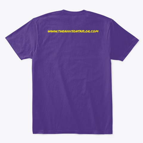 Classic Addison Purple T-Shirt Back