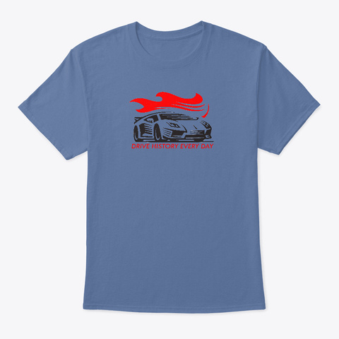 Drive Italian Every Day Denim Blue T-Shirt Front