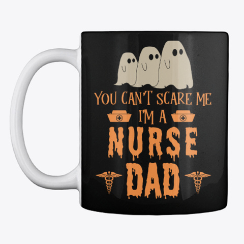 Nurse Halloween Mug  Black T-Shirt Front