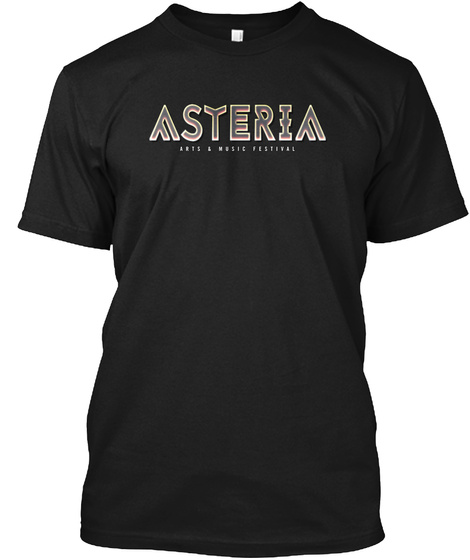 Asteria Black T-Shirt Front