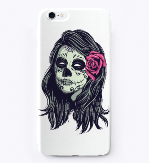 Halloween Iphone White T-Shirt Front