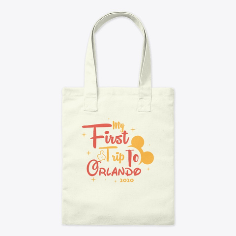 My First Trip To Orlando 2020 Natural T-Shirt Front