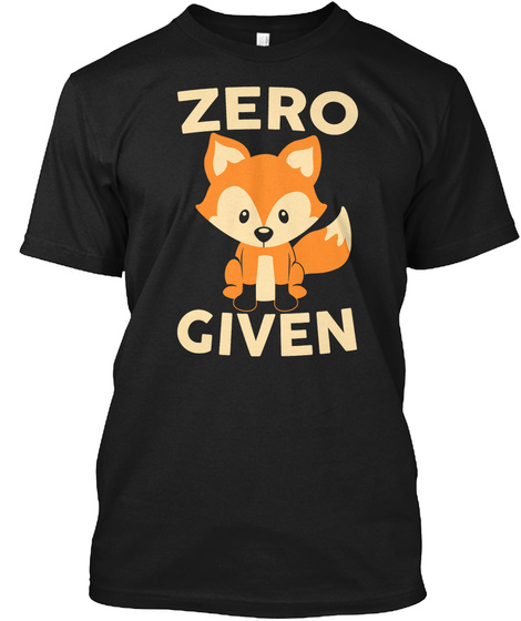 Zero Given Black T-Shirt Front