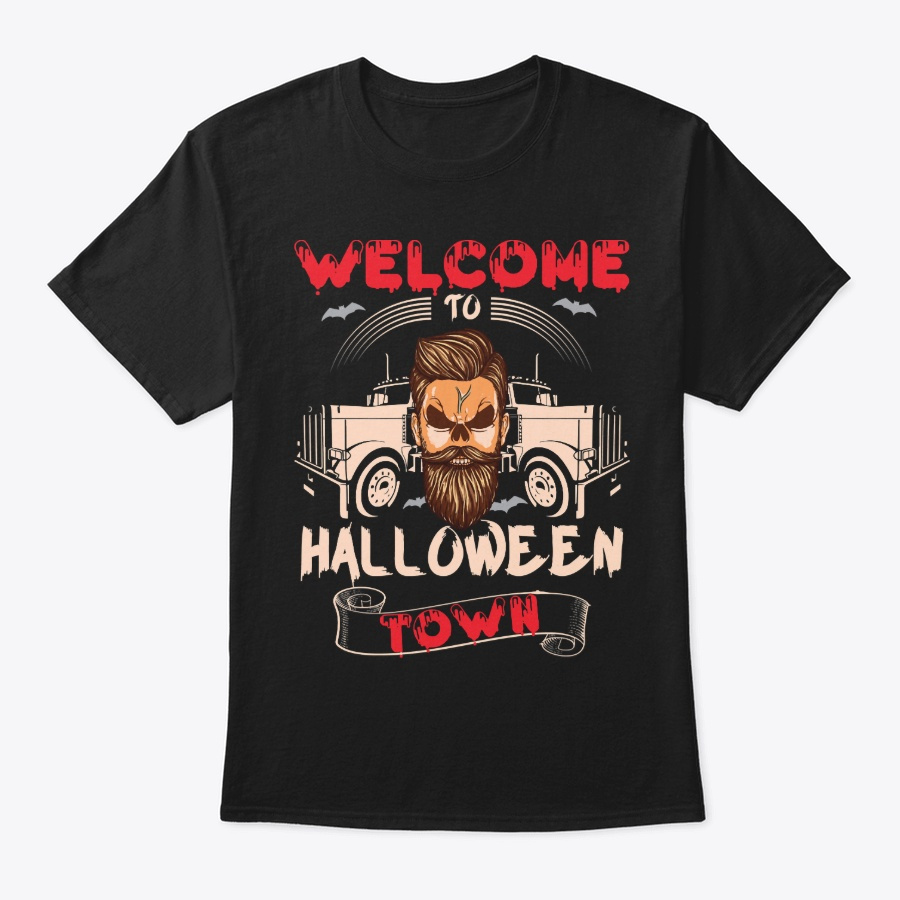 Creepy Funny Truck Driver Halloween fit Unisex Tshirt
