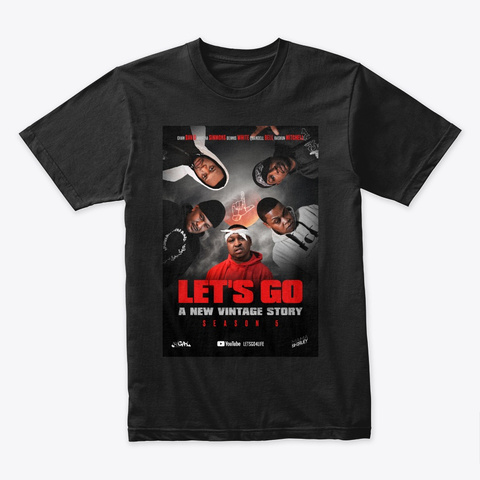 Lg4 L   Season Five Poster Tee Black T-Shirt Front
