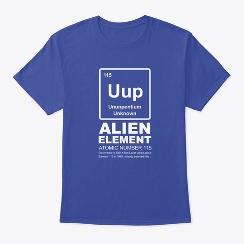 The Alien Element 115 Uup White Text
