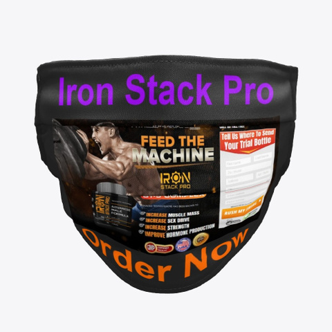 Iron Stack Pro Reviews: Buy Price Offer! Black T-Shirt Front