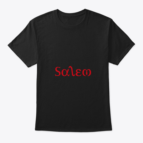 Salem Black T-Shirt Front