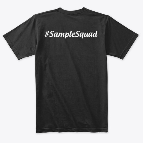 Sample Squad Vintage Black T-Shirt Back