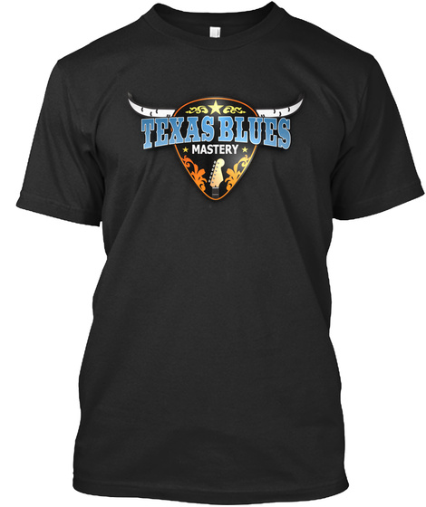 Texas Blues Mastery Shirt Black T-Shirt Front