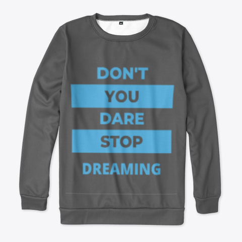 Just Dream Charcoal T-Shirt Front