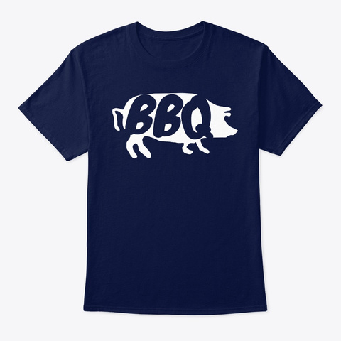 Bbq Navy T-Shirt Front
