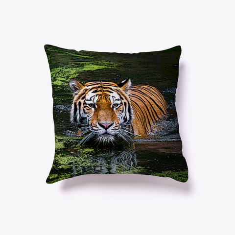 Tiger In Water Pillow Standard T-Shirt Front