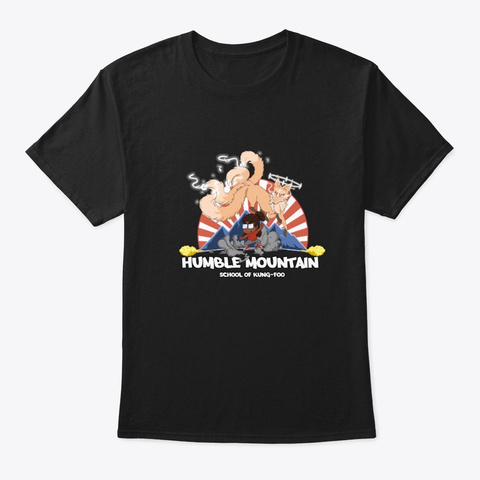The Humblest School Of Kung Foo Black T-Shirt Front