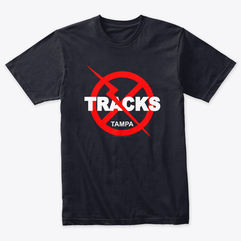Tracks Tampa Deluxe Vintage Navy T-Shirt Front