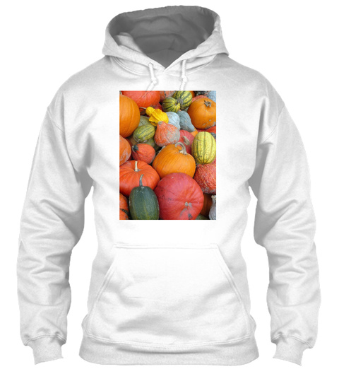 Pumpkins And Squashes  White T-Shirt Front